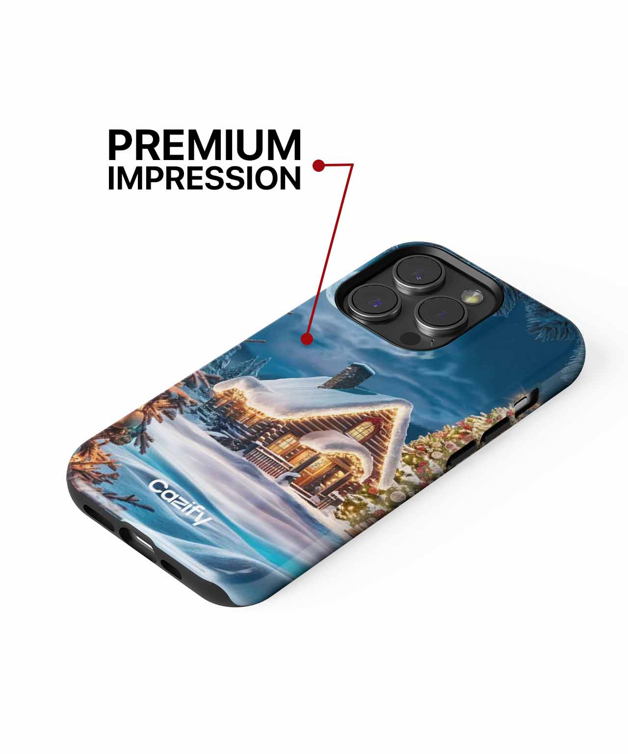 Cozy Winter Wonderland Christmas Scene iPhone case Case Cazify - Delivery Canada