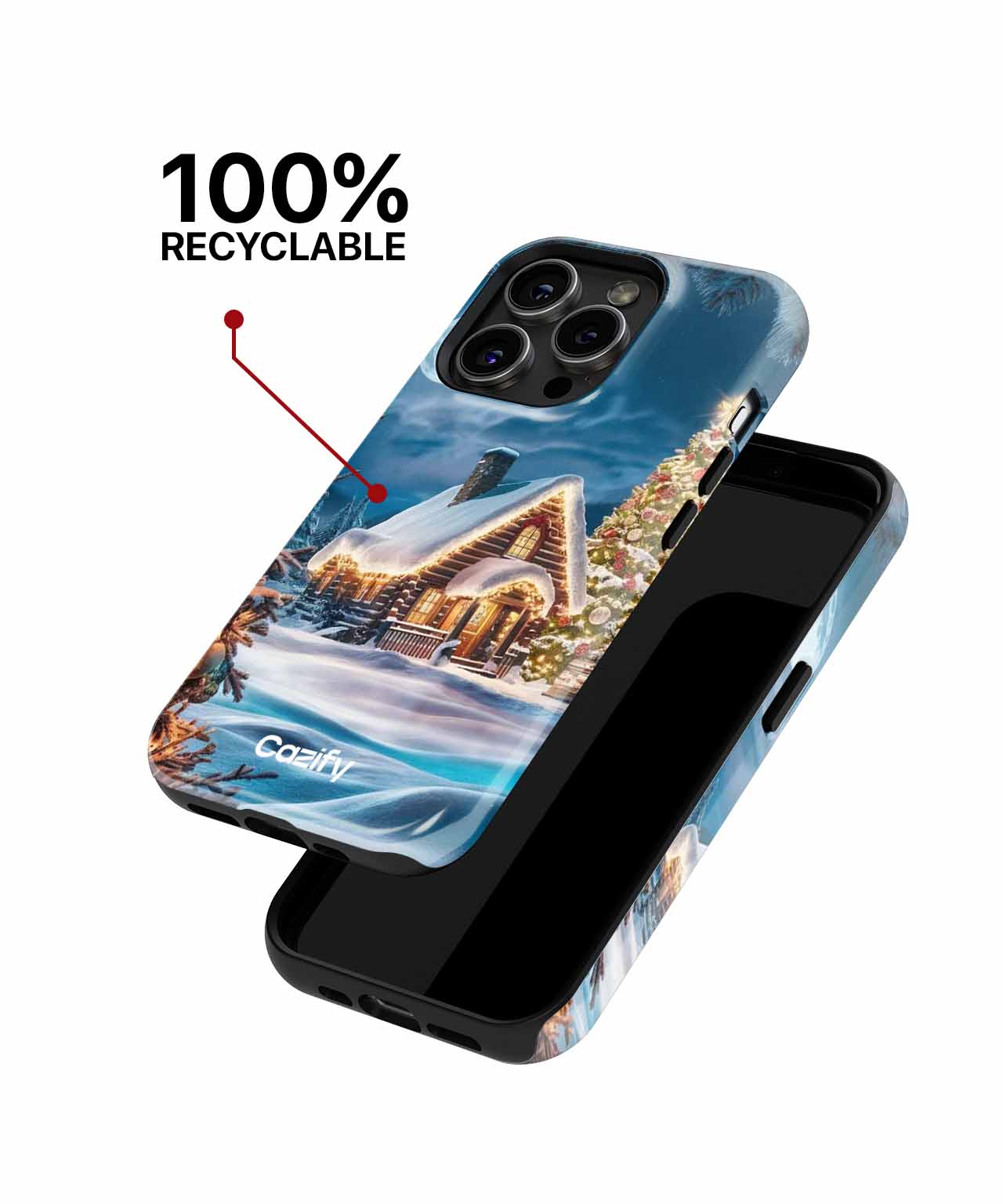 Cozy Winter Wonderland Christmas Scene iPhone case Case Cazify - Delivery Canada