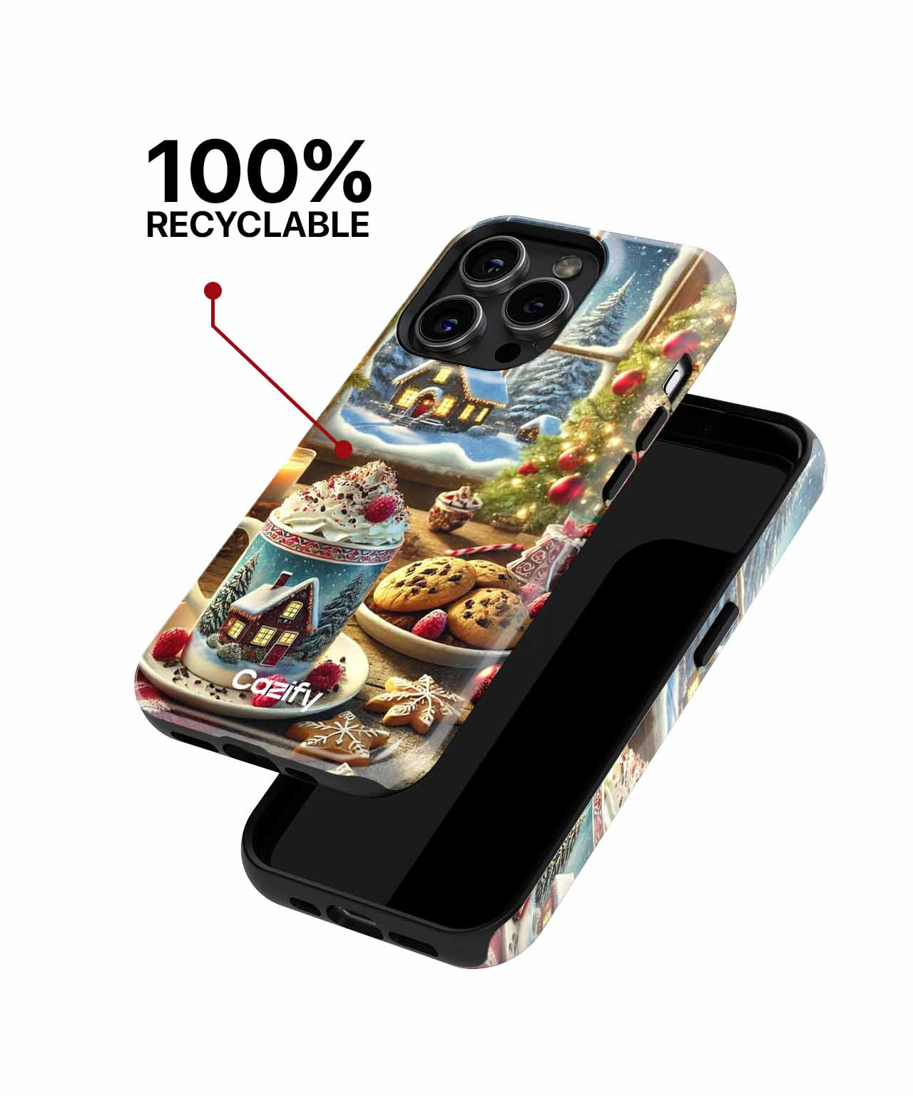 Cozy Winter Wonderland Hot Cocoa Celebration iPhone case Case Cazify - Delivery Canada
