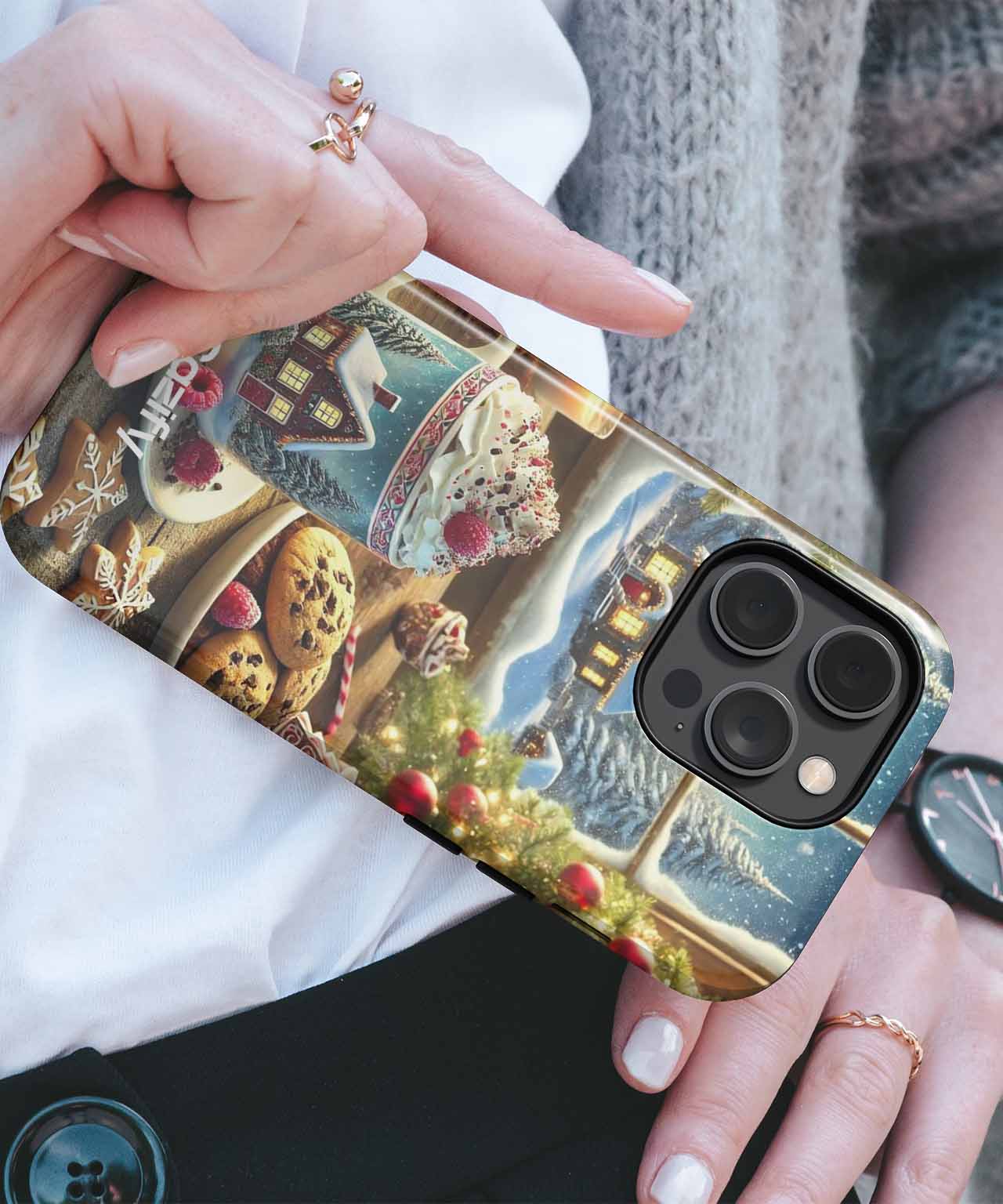 Cozy Winter Wonderland Hot Cocoa Celebration iPhone case Case Cazify - Delivery Canada