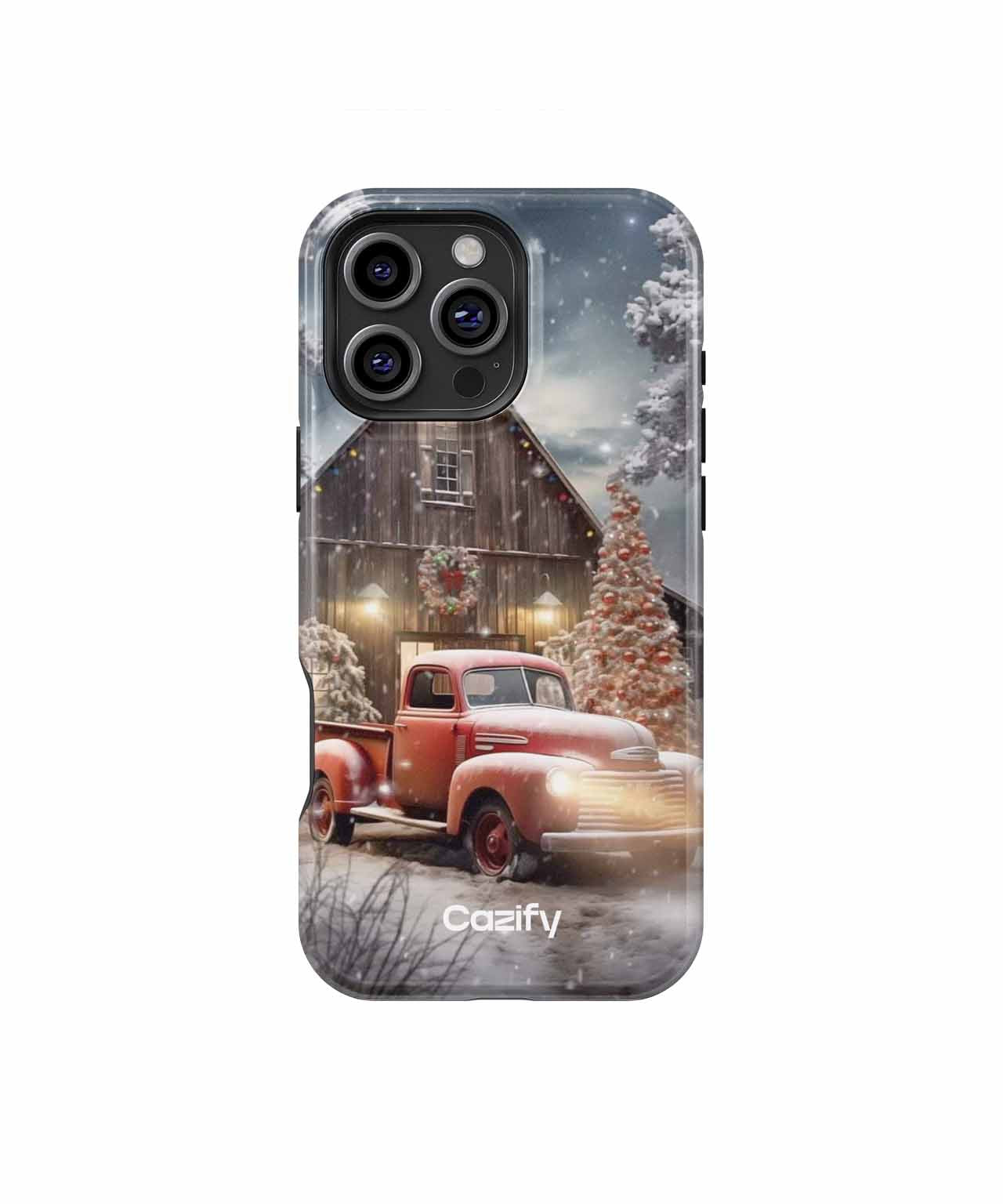 Cozy Winter Wonderland Truck Scene iPhone case Case Cazify - Delivery Canada