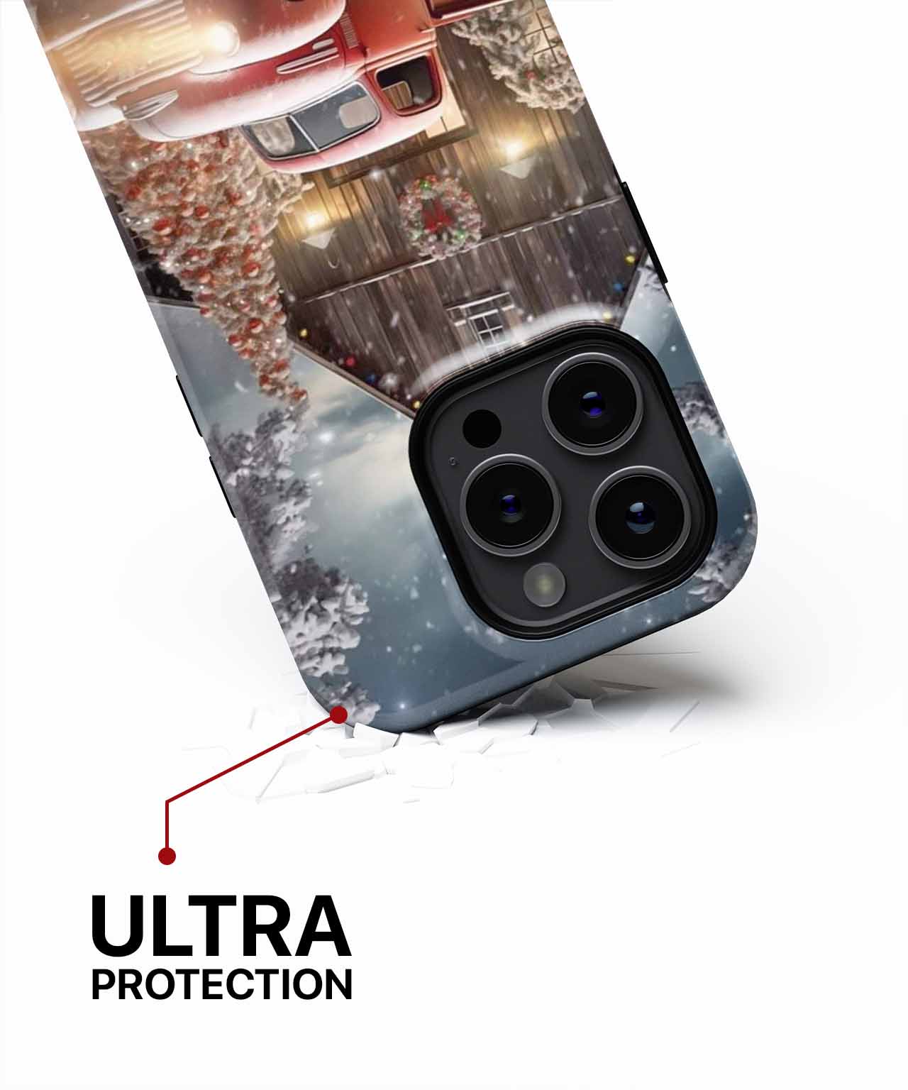 Cozy Winter Wonderland Truck Scene iPhone case Case Cazify - Delivery Canada