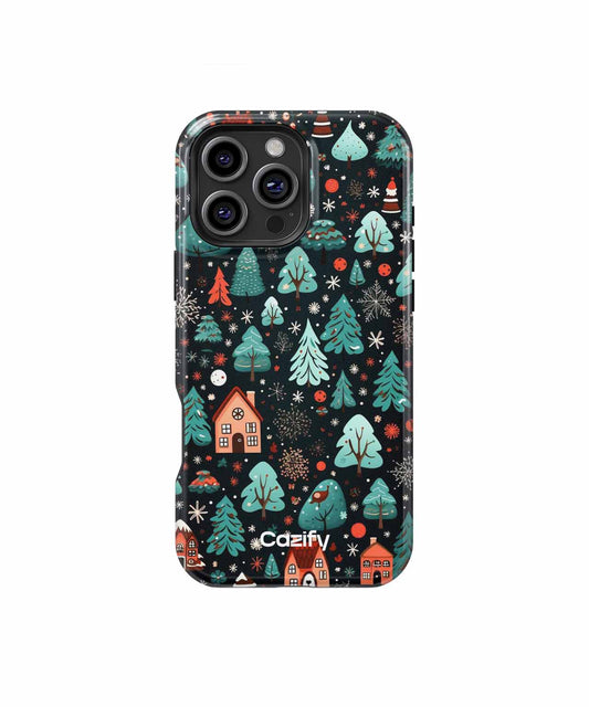 Cozy Winter Wonderland with Charming Houses iPhone case Case Cazify - Delivery Canada