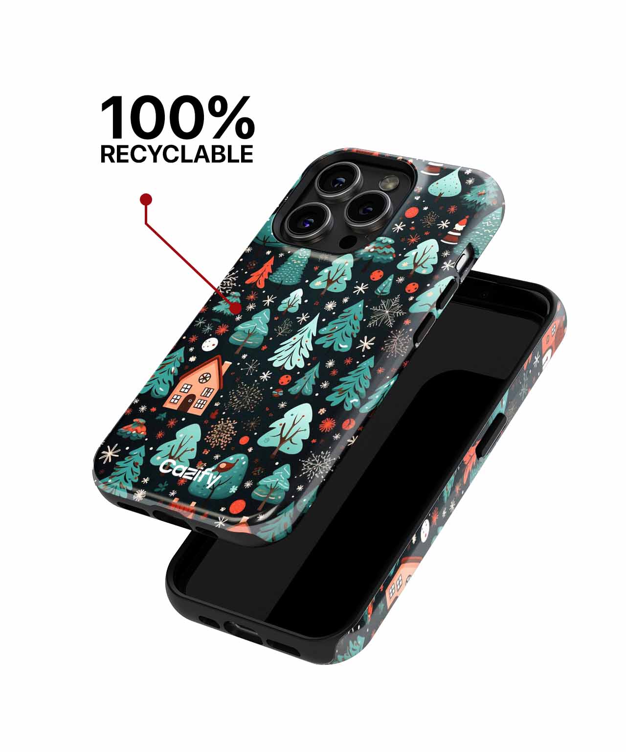 Cozy Winter Wonderland with Charming Houses iPhone case Case Cazify - Delivery Canada