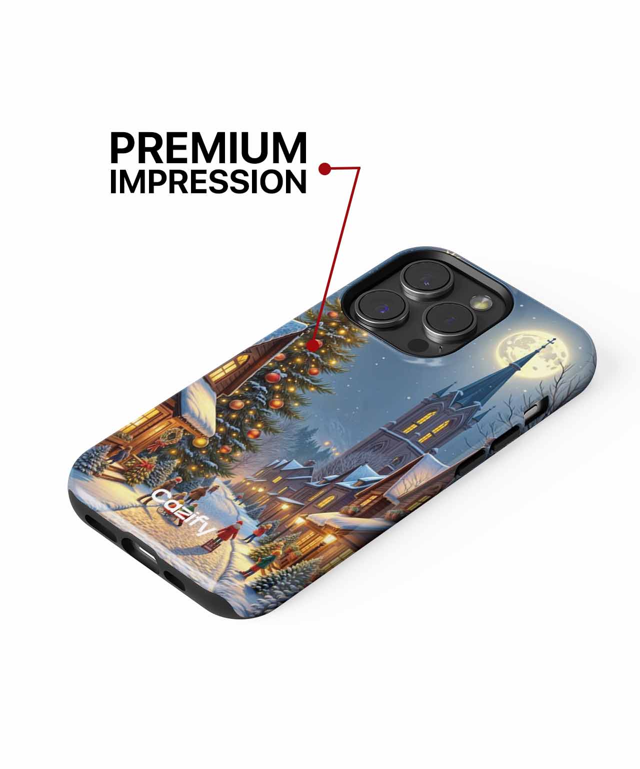 Cozy Winter Wonderland with Christmas Cheer iPhone case Case Cazify - Delivery Canada