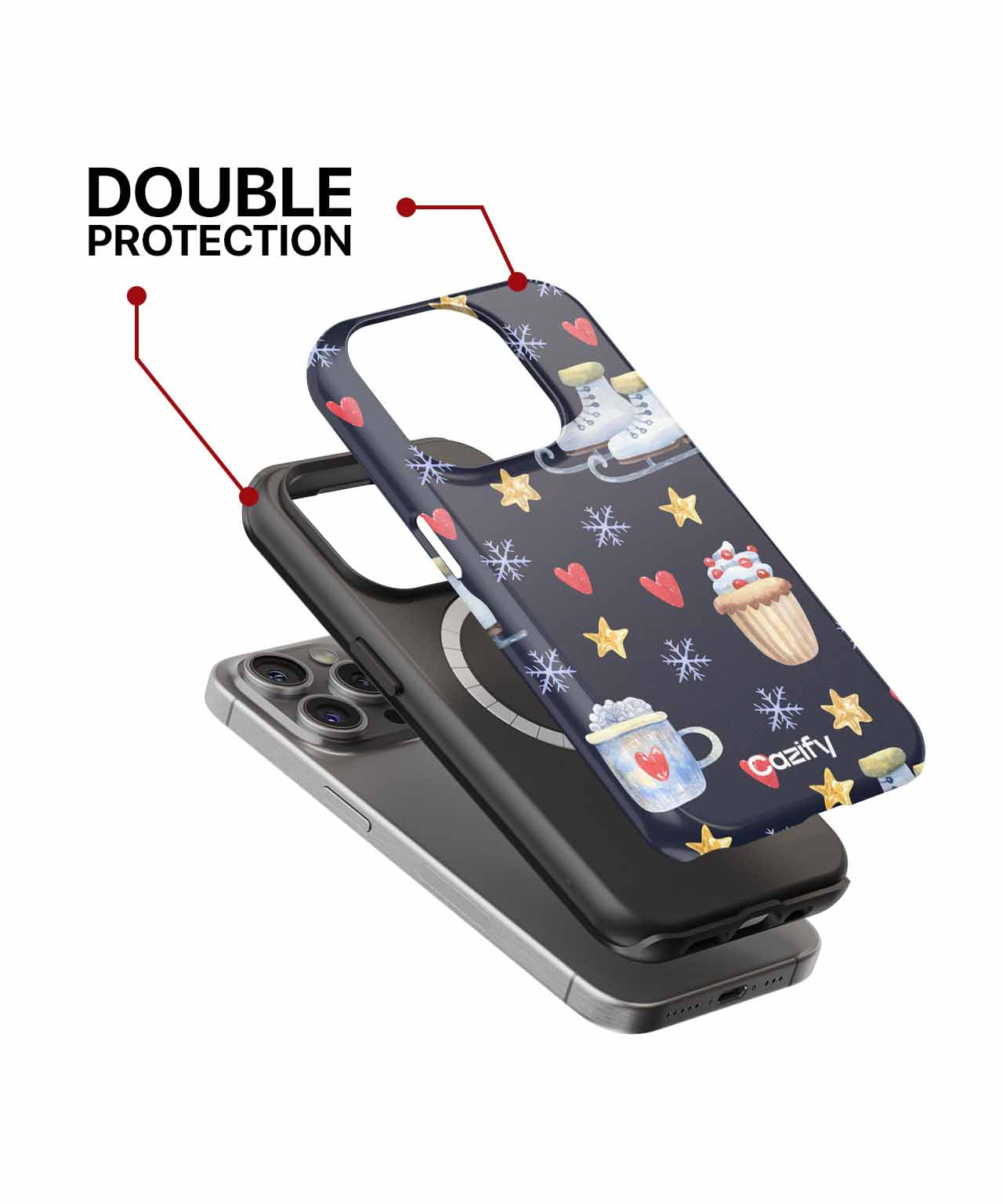 Cozy Winter Wonderland with Treats iPhone case Case Cazify - Delivery Canada