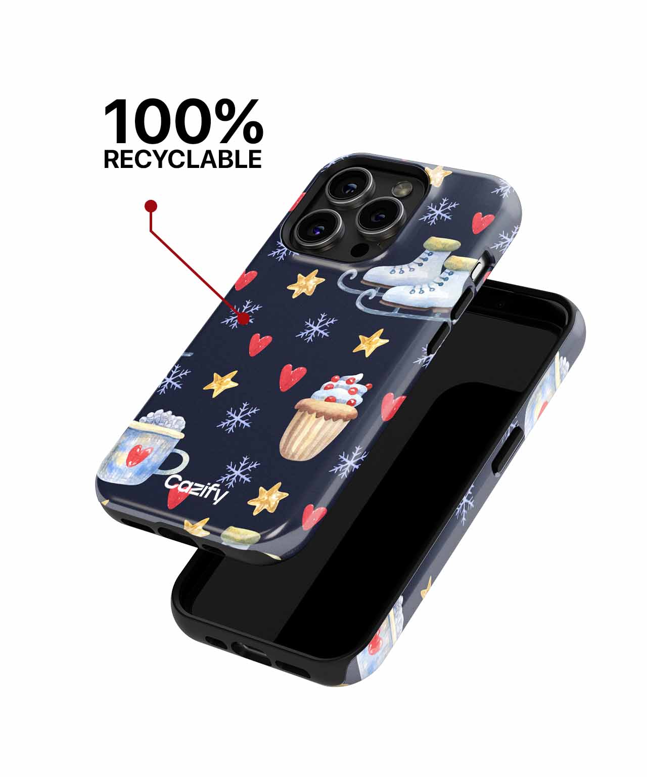 Cozy Winter Wonderland with Treats iPhone case Case Cazify - Delivery Canada
