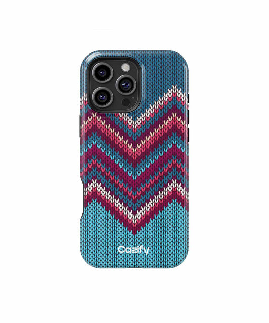 Cozy Zigzag Knit Pattern for Winter iPhone case Case Cazify - Delivery Canada