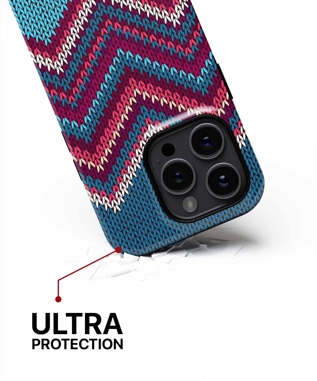 Cozy Zigzag Knit Pattern for Winter iPhone case Case Cazify - Delivery Canada