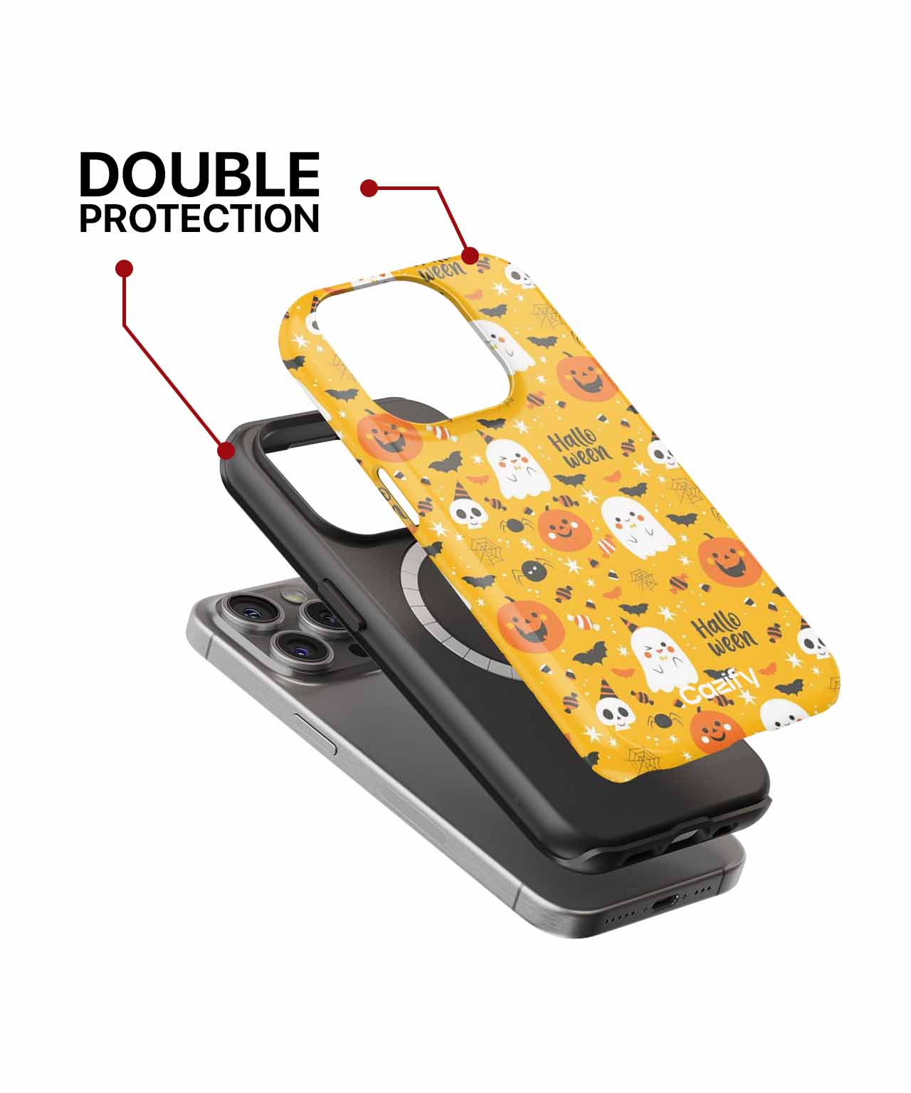 Creepy Cute Halloween Fun Pattern iPhone case Case Cazify - Delivery Canada