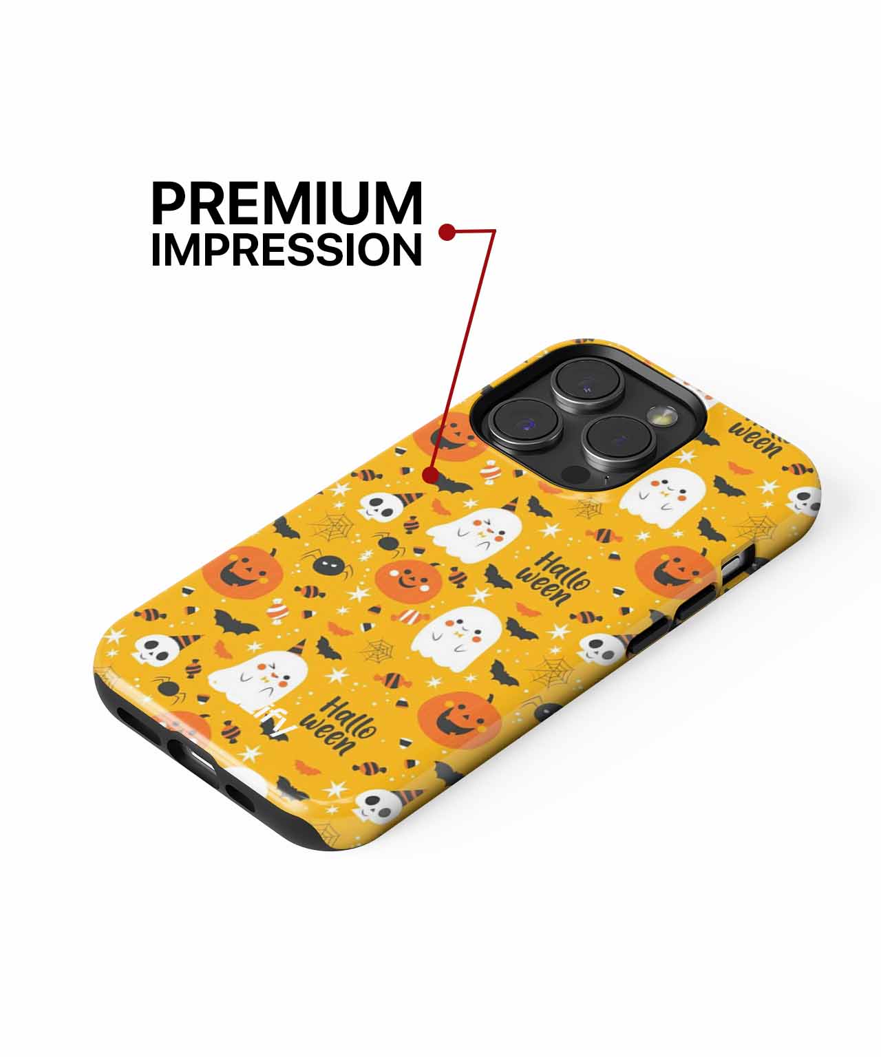 Creepy Cute Halloween Fun Pattern iPhone case Case Cazify - Delivery Canada