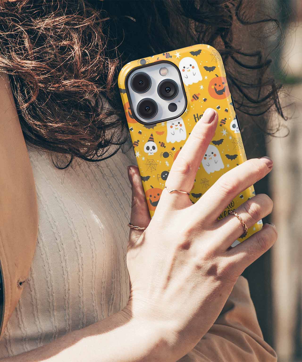 Creepy Cute Halloween Fun Pattern iPhone case Case Cazify - Delivery Canada