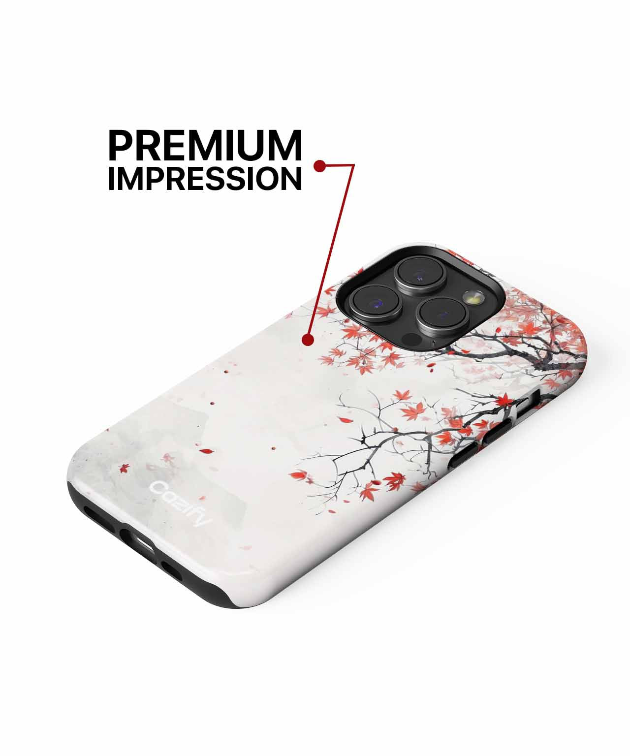 Crimson Autumn Leaves Dancing iPhone case Case Cazify - Delivery Canada