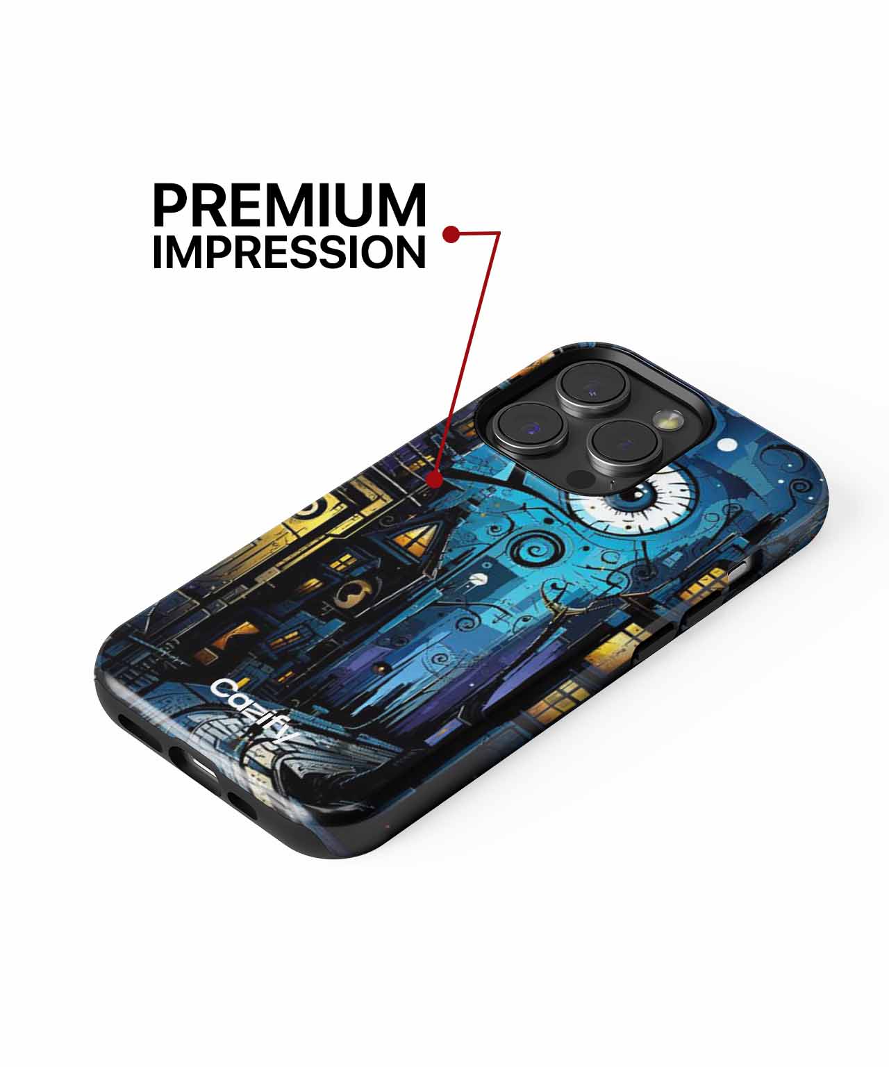 Curiously Whimsical Eye in the Night iPhone case Case Cazify - Delivery Canada