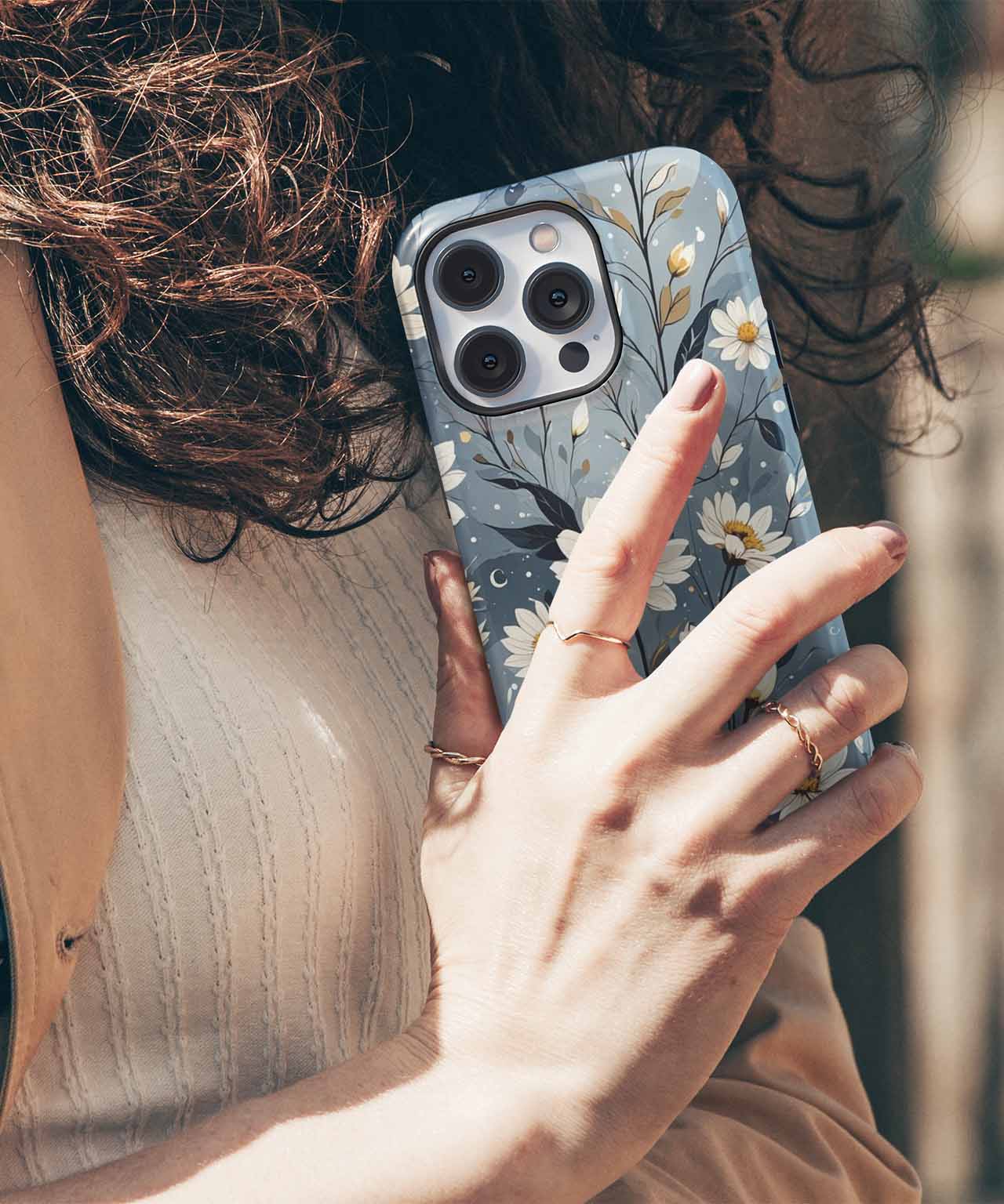 Daisy Dreams in a Moonlit Garden iPhone case Case Cazify - Delivery Canada