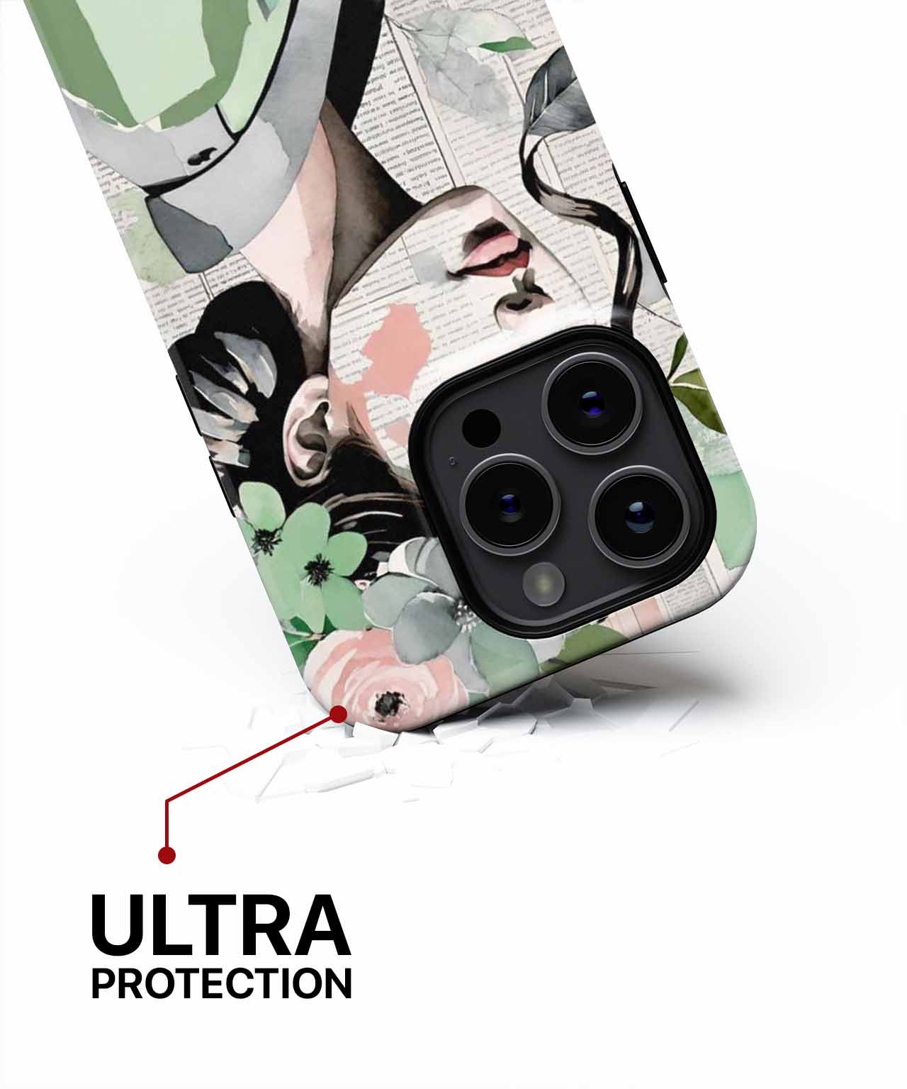 Delightful Floral Fashionista with Greenery iPhone case Case Cazify - Delivery Canada
