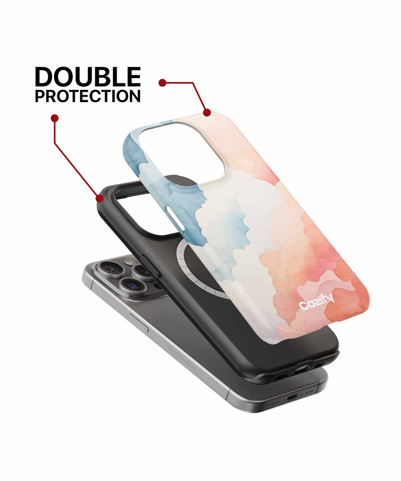 Dreamy Colorful Cloudscape Harmony iPhone case Case Cazify - Delivery Canada