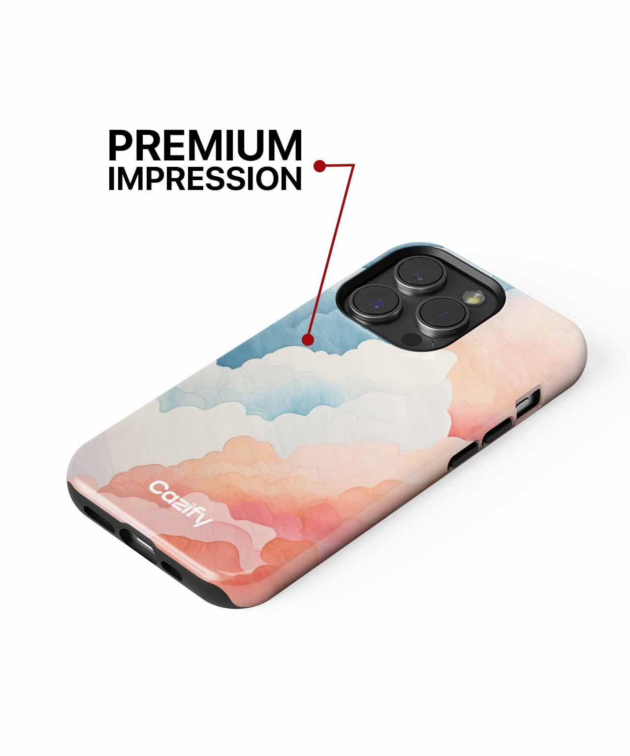 Dreamy Colorful Cloudscape Harmony iPhone case Case Cazify - Delivery Canada