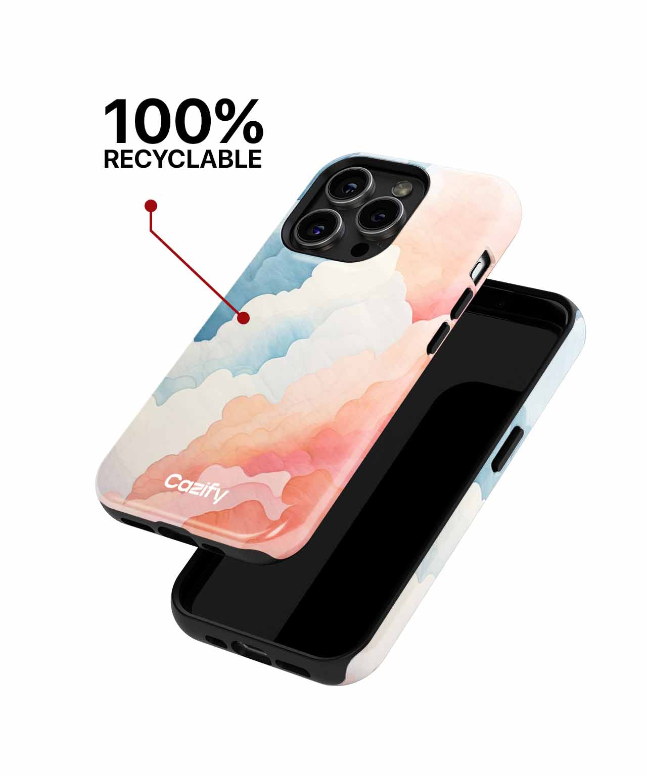 Dreamy Colorful Cloudscape Harmony iPhone case Case Cazify - Delivery Canada