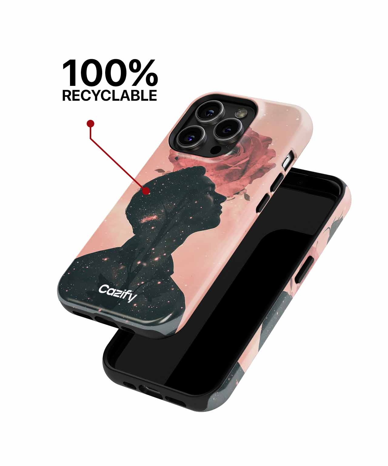 Dreamy Cosmic Rose Encounter iPhone case Case Cazify - Delivery Canada