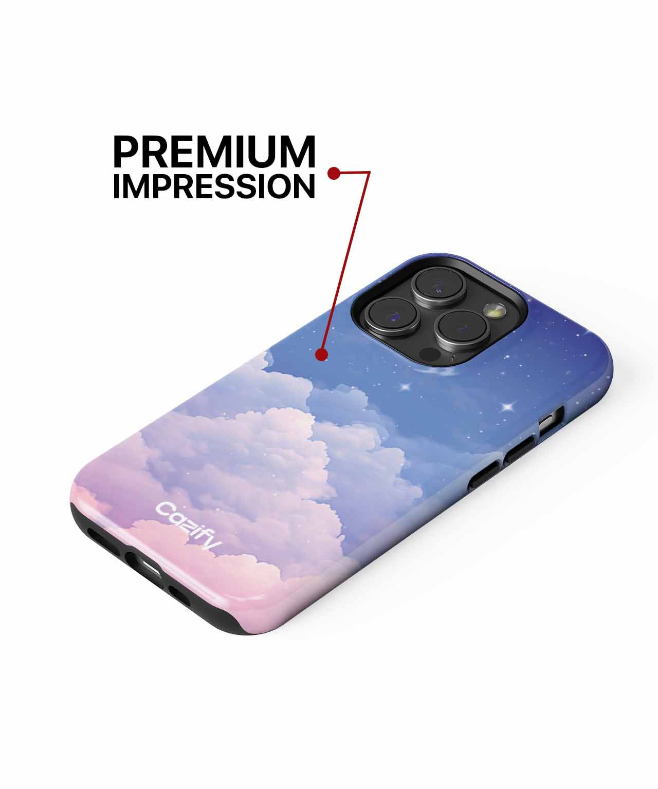 Dreamy Cotton Candy Clouds in the Sky iPhone case Case Cazify - Delivery Canada