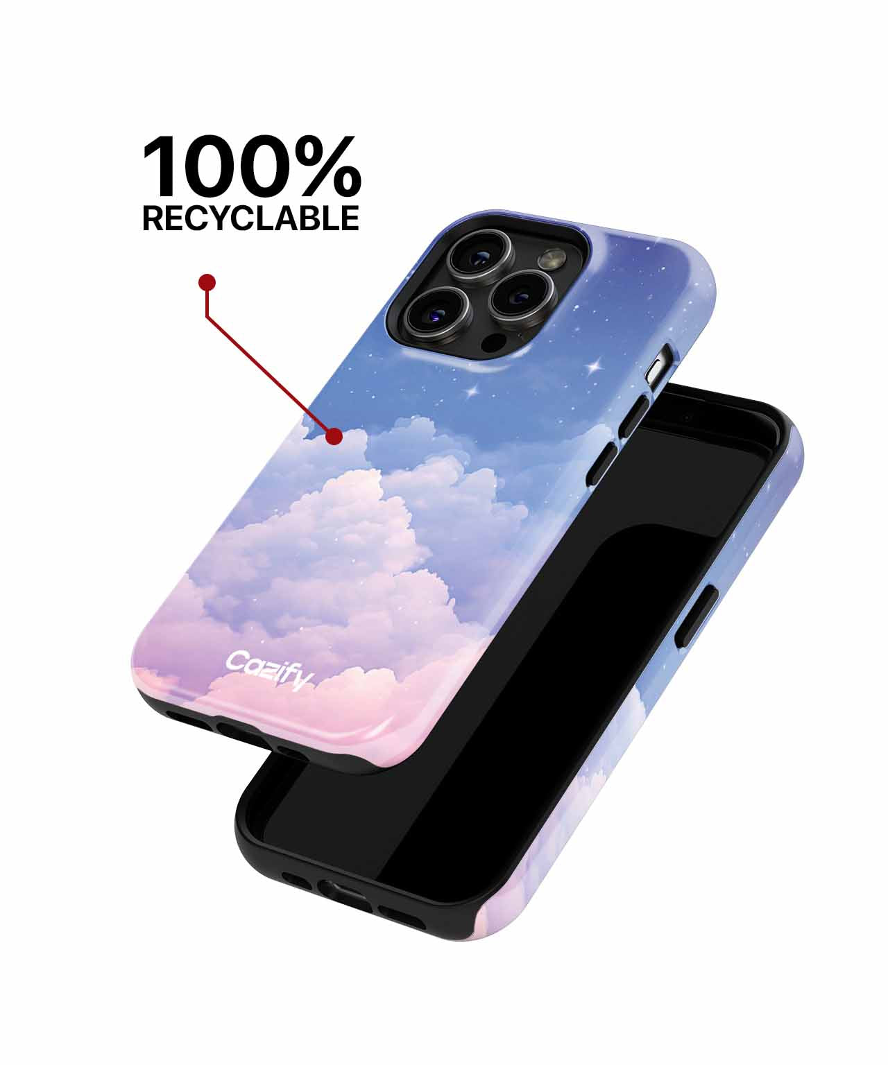 Dreamy Cotton Candy Clouds in the Sky iPhone case Case Cazify - Delivery Canada