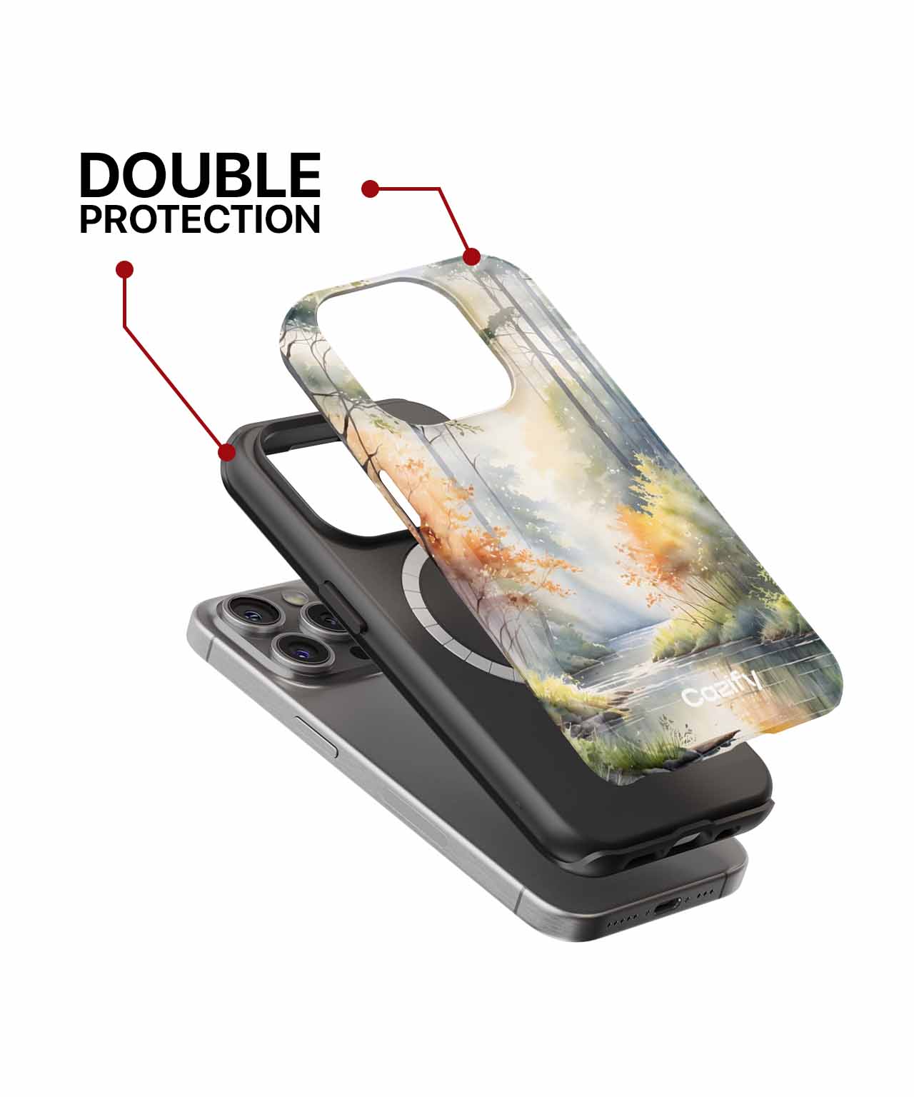 Dreamy Forest Stream Serenity iPhone case Case Cazify - Delivery Canada