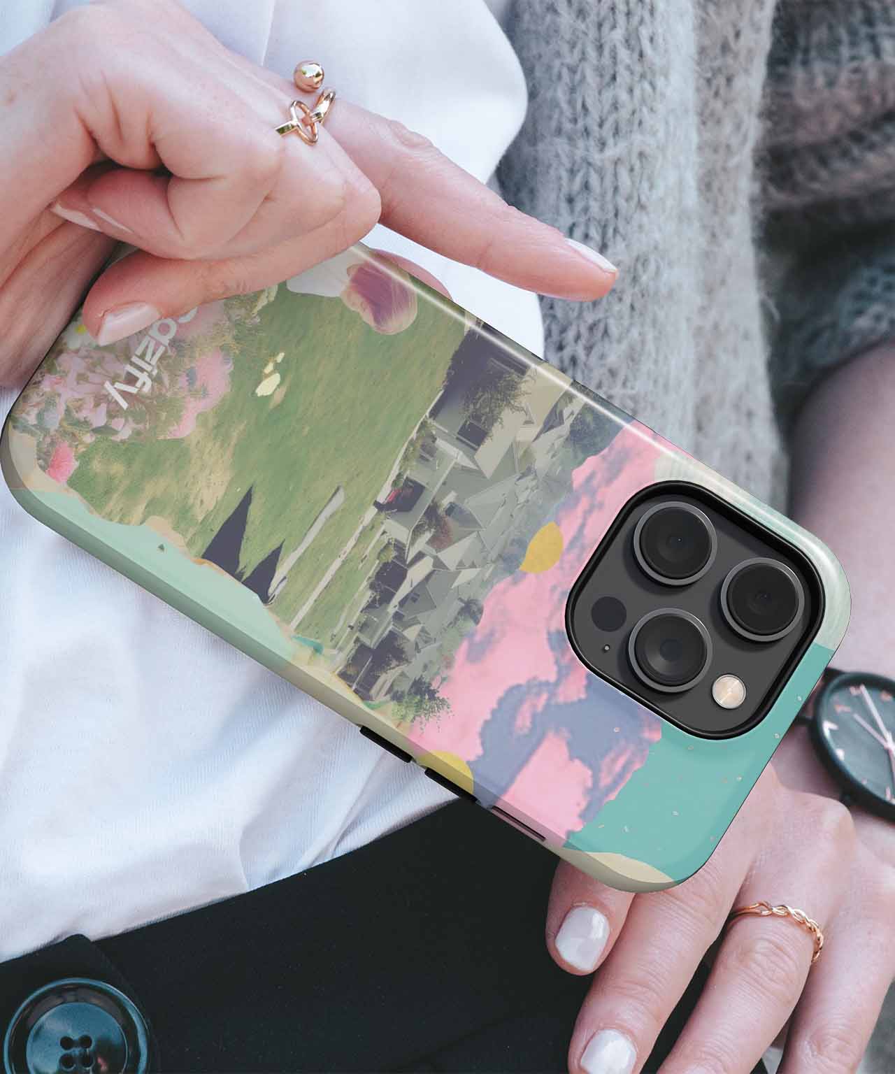 Dreamy Garden Daydreaming iPhone case Case Cazify - Delivery Canada