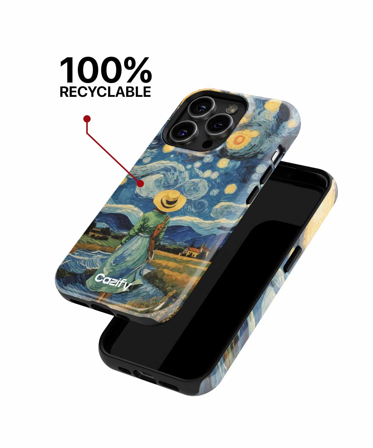 Dreamy Night Sky Wanderlust iPhone case Case Cazify - Delivery Canada