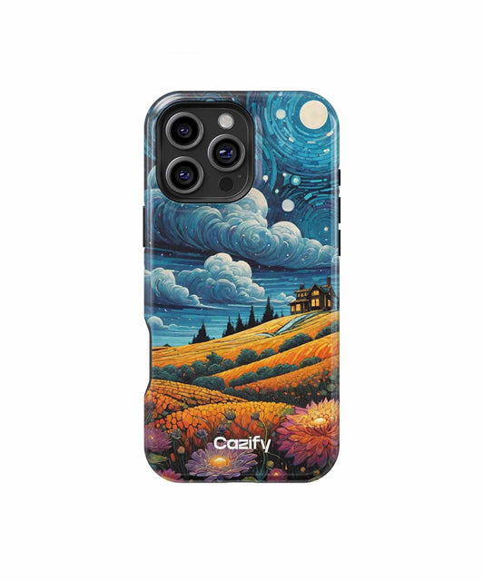 Dreamy Nighttime Fields of Flowers iPhone case Case Cazify - Delivery Canada