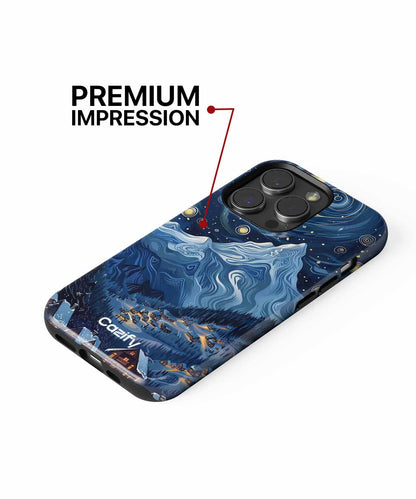 Dreamy Starry Night Over Mountains iPhone case Case Cazify - Delivery Canada