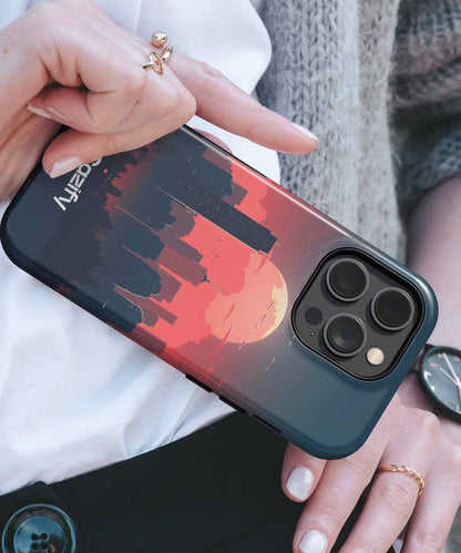 Dreamy Sunset Cityscape Vibes iPhone case Case Cazify - Delivery Canada