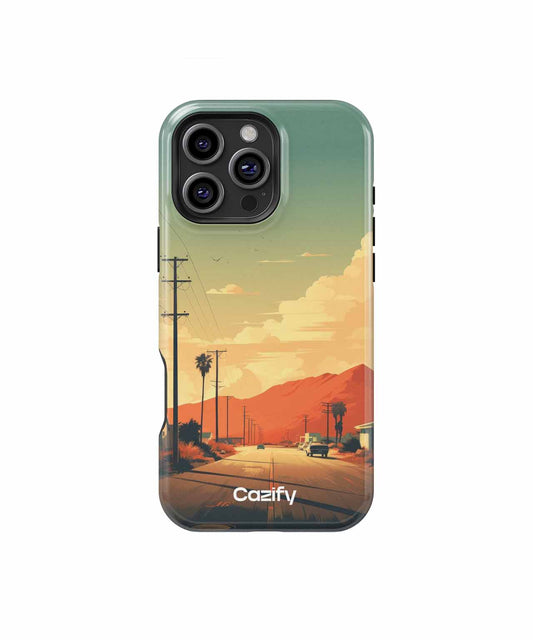 Dusty Sunset Road Trip Vibes iPhone case Case Cazify - Delivery Canada