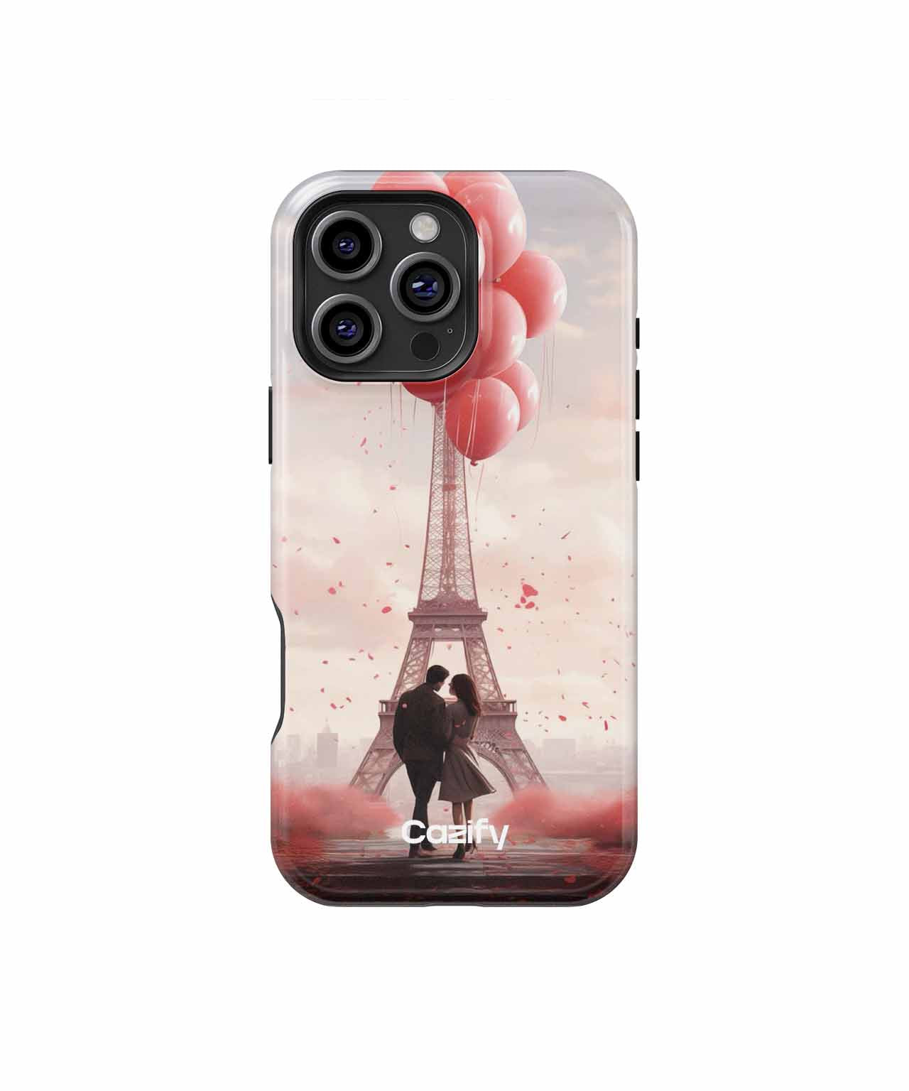 Eiffel Tower Romance with Red Balloons iPhone case Case Cazify - Delivery Canada