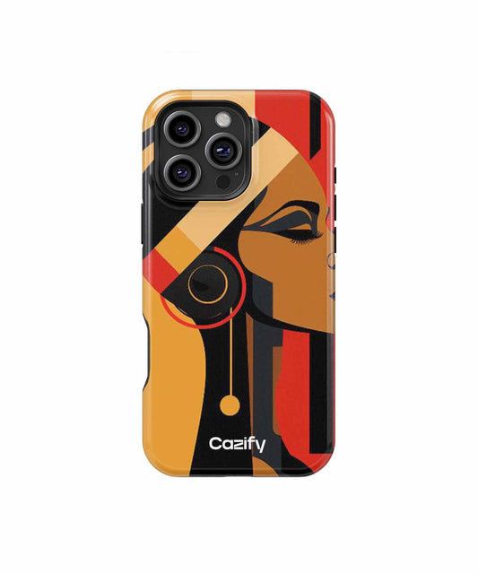 Elegant African Queen in Vibrant Colors iPhone case Case Cazify - Delivery Canada
