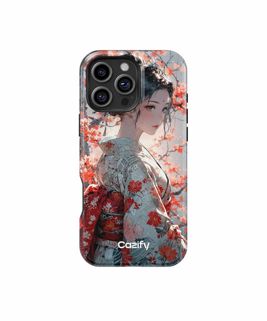 Elegant Blossom Amidst Vibrant Scenery iPhone case Case Cazify - Delivery Canada
