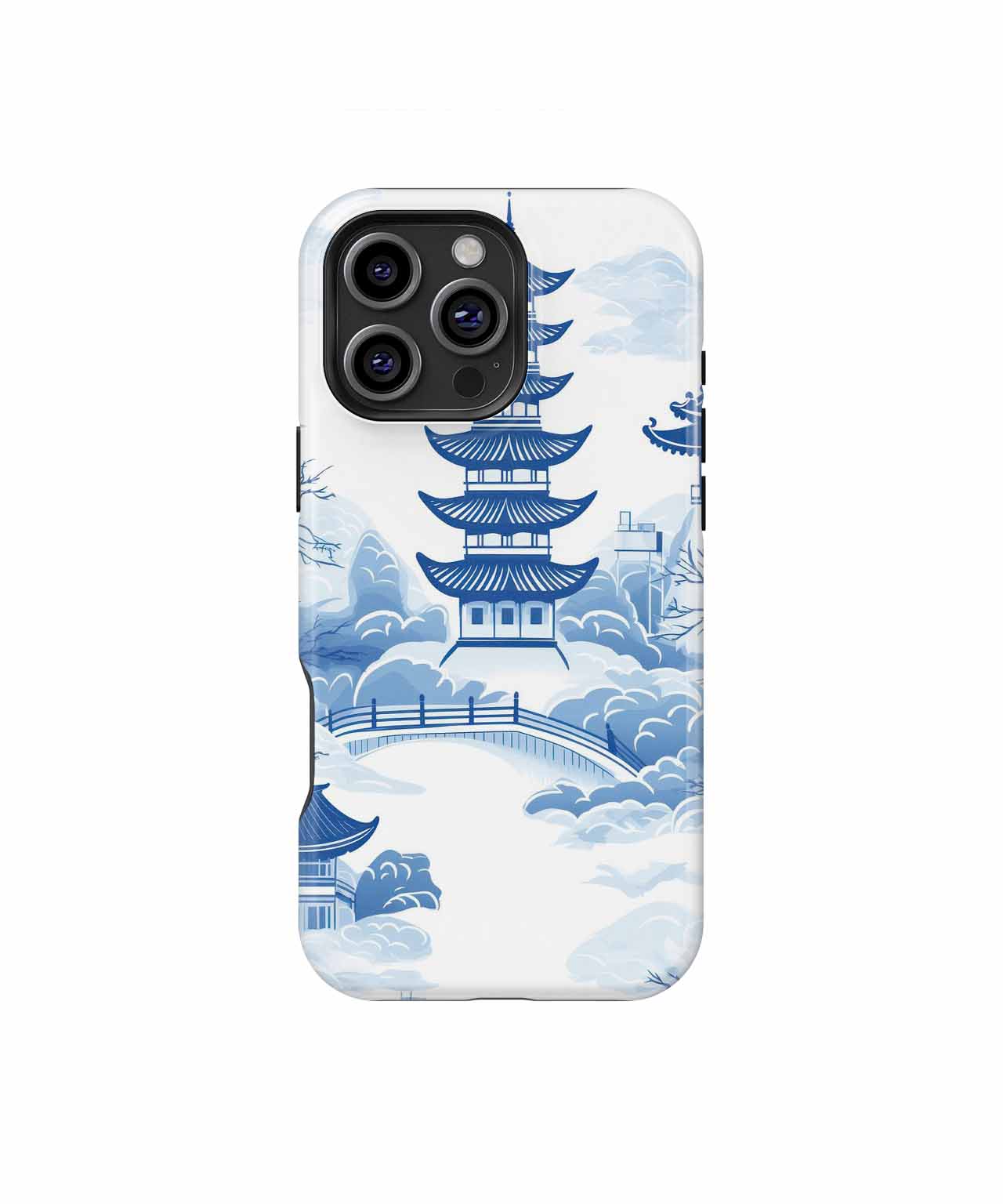 Elegant Blue Pagoda Serenity iPhone case Case Cazify - Delivery Canada