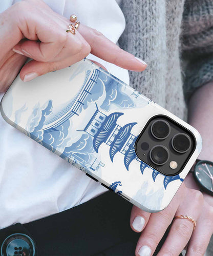 Elegant Blue Pagoda Serenity iPhone case Case Cazify - Delivery Canada