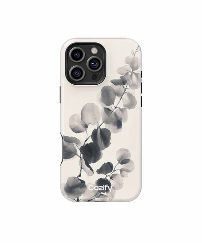 Elegant Inked Leaves Dancing in the Breeze iPhone case Case Cazify - Delivery Canada