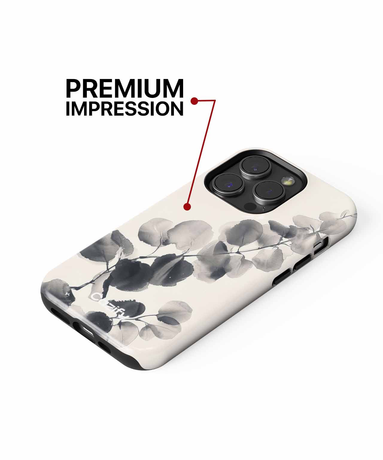 Elegant Inked Leaves Dancing in the Breeze iPhone case Case Cazify - Delivery Canada