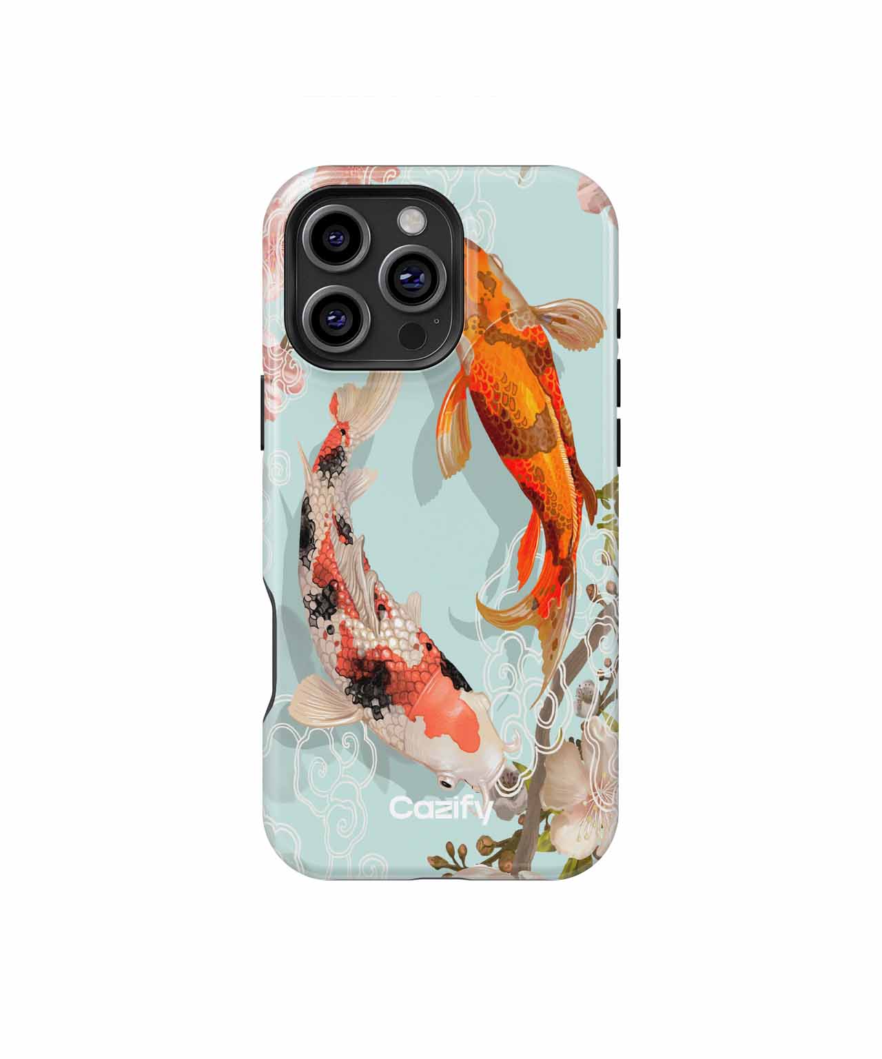 Elegant Koi Fish Dance Among Blooms iPhone case Case Cazify - Delivery Canada