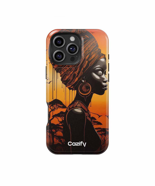Elegant Sunset Queen with Bold Style iPhone case Case Cazify - Delivery Canada