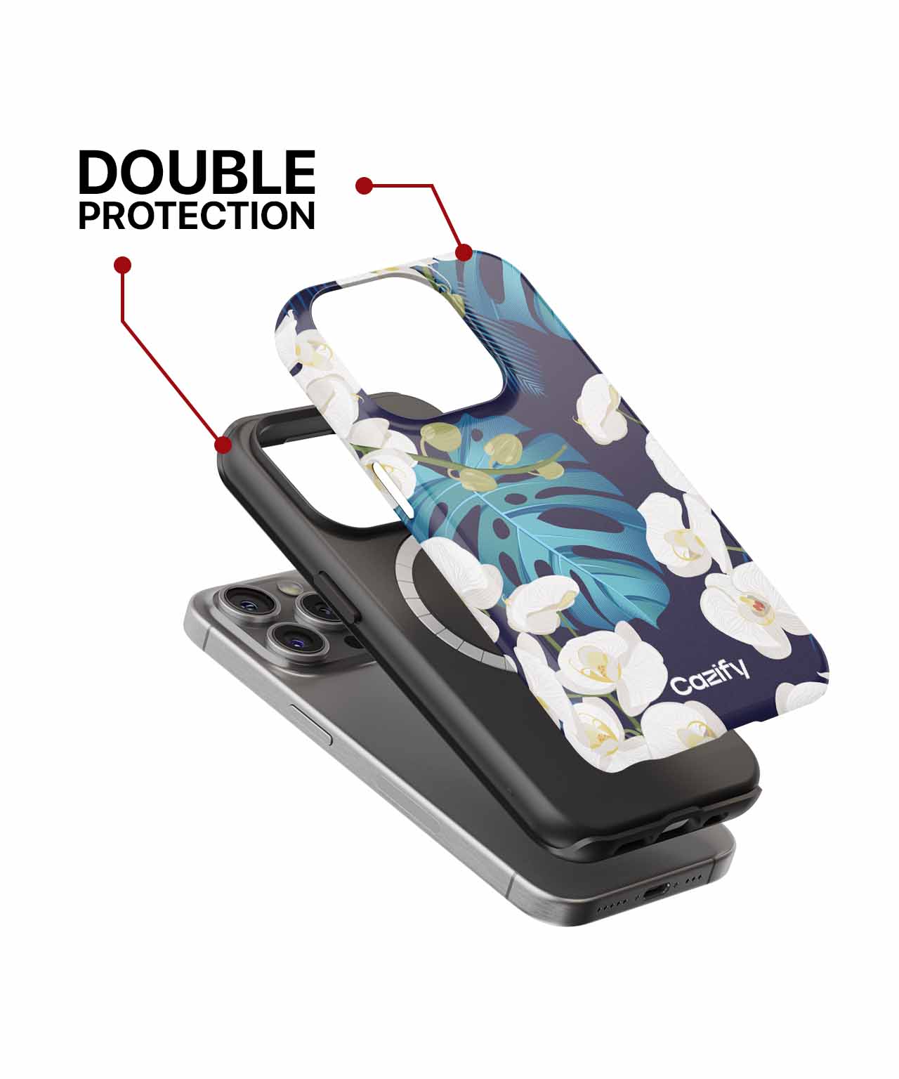 Elegant Tropical Orchid Paradise iPhone case Case Cazify - Delivery Canada