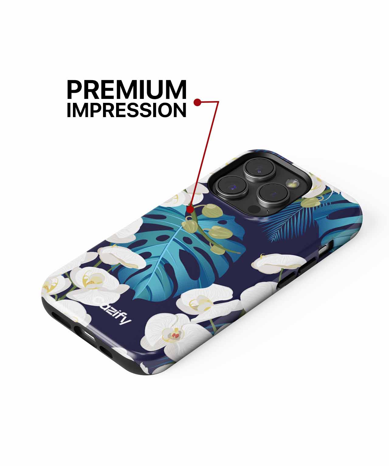 Elegant Tropical Orchid Paradise iPhone case Case Cazify - Delivery Canada