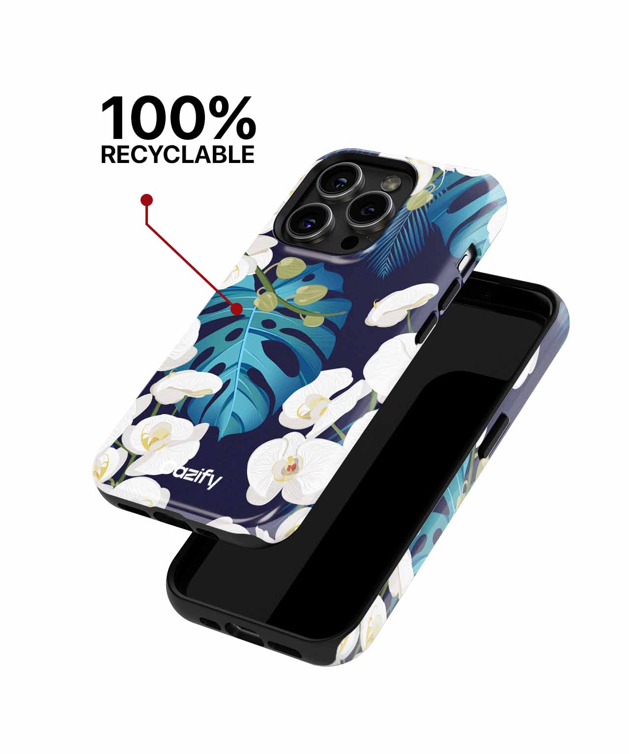 Elegant Tropical Orchid Paradise iPhone case Case Cazify - Delivery Canada