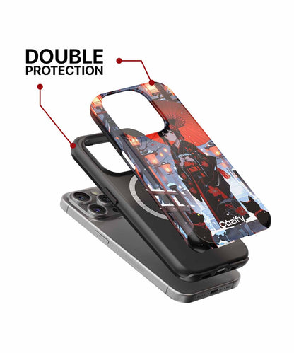 Enchanting Winter Night with Cats iPhone case Case Cazify - Delivery Canada