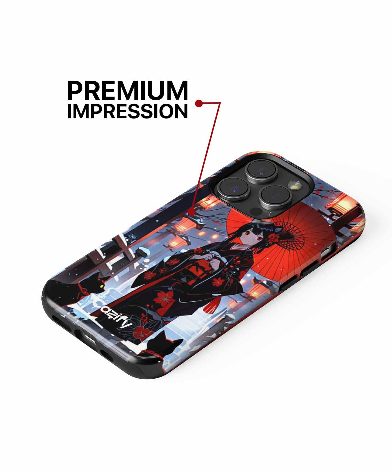 Enchanting Winter Night with Cats iPhone case Case Cazify - Delivery Canada