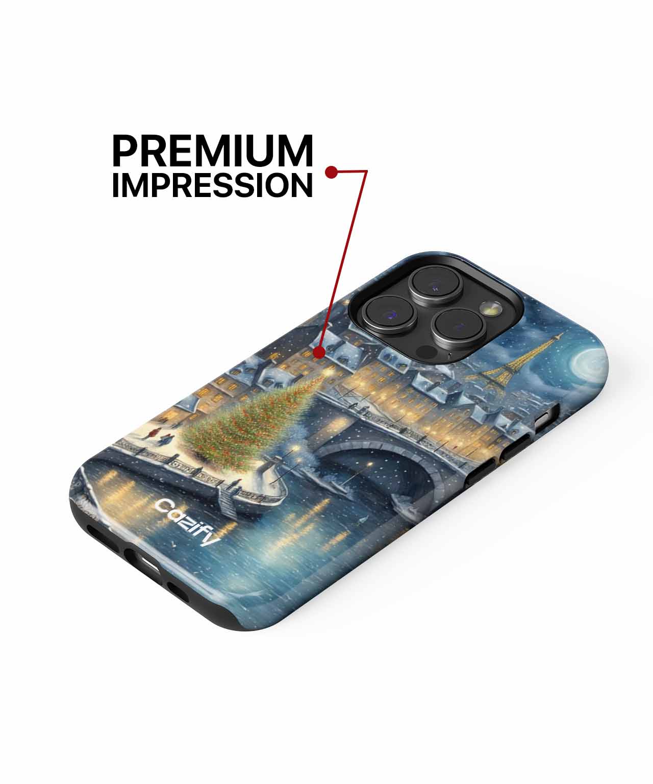 Enchanting Winter Wonderland in Paris iPhone case Case Cazify - Delivery Canada