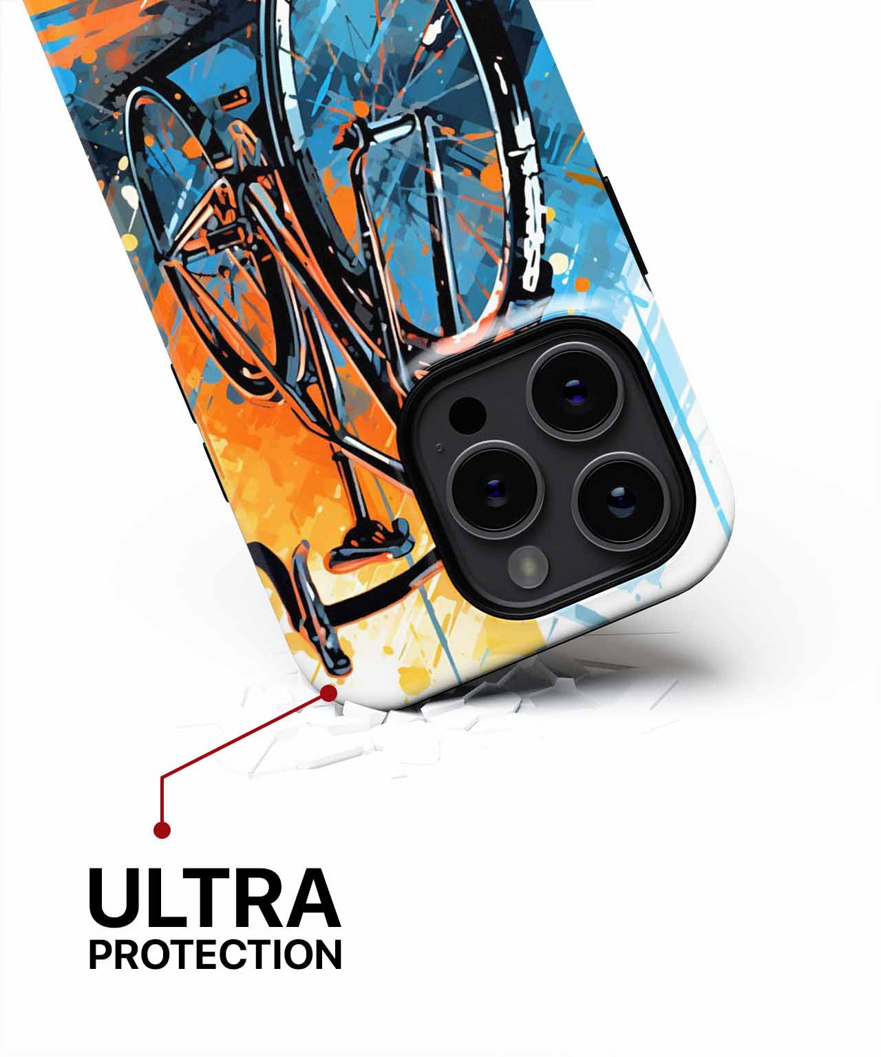 Energetic Bicycle in a Colorful Rush iPhone case Case Cazify - Delivery Canada