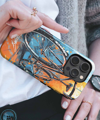 Energetic Bicycle in a Colorful Rush iPhone case Case Cazify - Delivery Canada